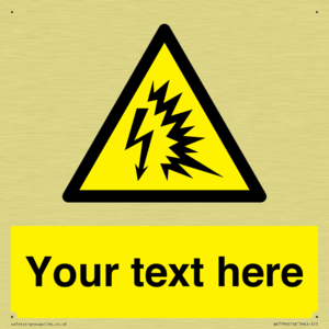 Custom warning Arc flash